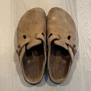 Birkenstock Boston Oiled Leather - Tobacco/Taupe